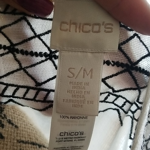 Chicos Aztec design poncho - Picture 6 of 10